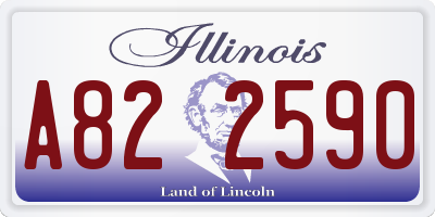 IL license plate A822590