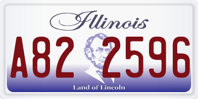 IL license plate A822596
