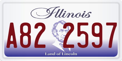 IL license plate A822597