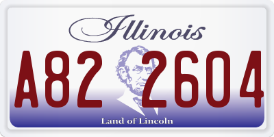 IL license plate A822604