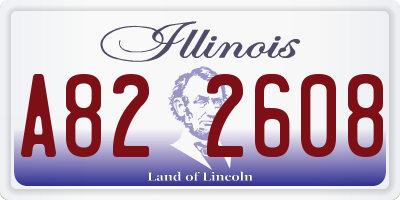 IL license plate A822608