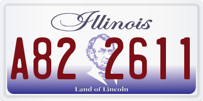 IL license plate A822611
