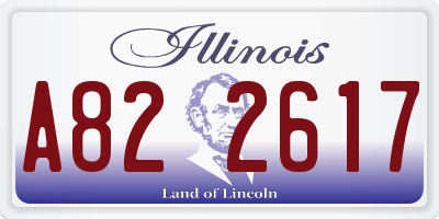 IL license plate A822617