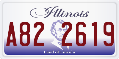 IL license plate A822619