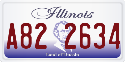 IL license plate A822634