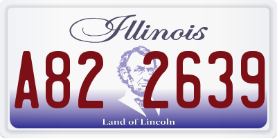 IL license plate A822639