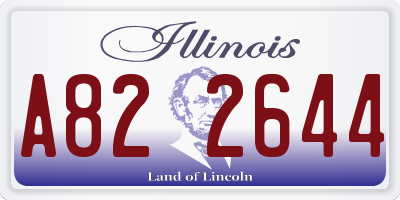 IL license plate A822644