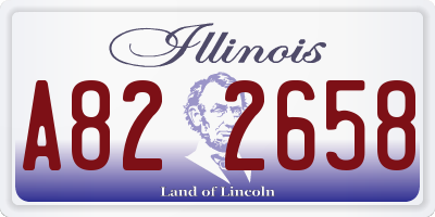 IL license plate A822658