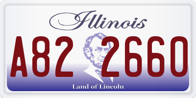IL license plate A822660