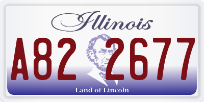 IL license plate A822677