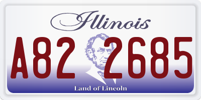 IL license plate A822685