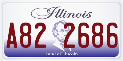 IL license plate A822686