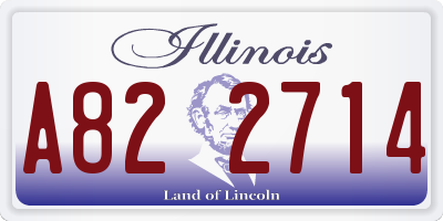 IL license plate A822714