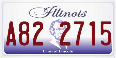 IL license plate A822715