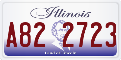 IL license plate A822723
