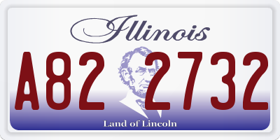 IL license plate A822732