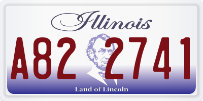 IL license plate A822741