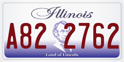 IL license plate A822762