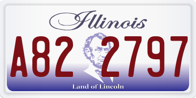 IL license plate A822797