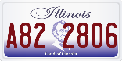 IL license plate A822806