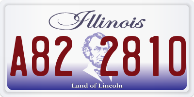 IL license plate A822810