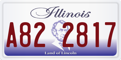 IL license plate A822817