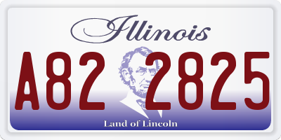 IL license plate A822825
