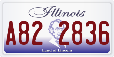 IL license plate A822836