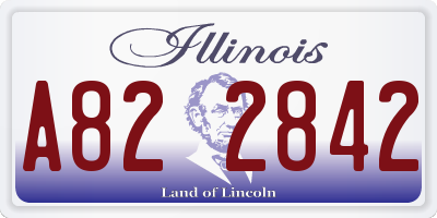 IL license plate A822842