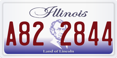 IL license plate A822844