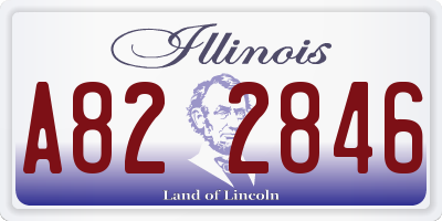 IL license plate A822846