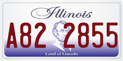 IL license plate A822855