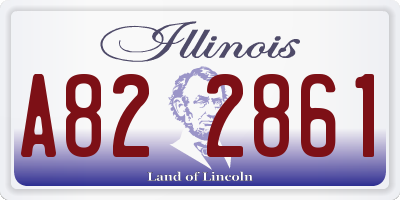 IL license plate A822861