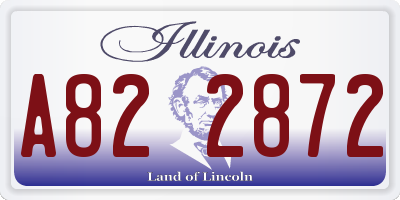 IL license plate A822872