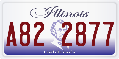 IL license plate A822877