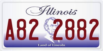 IL license plate A822882
