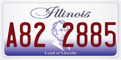 IL license plate A822885