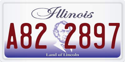 IL license plate A822897