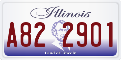 IL license plate A822901