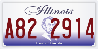 IL license plate A822914