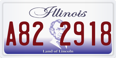 IL license plate A822918