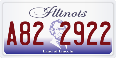 IL license plate A822922