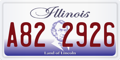 IL license plate A822926