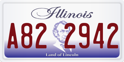 IL license plate A822942