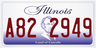 IL license plate A822949