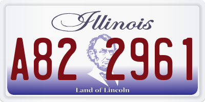 IL license plate A822961