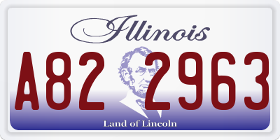 IL license plate A822963