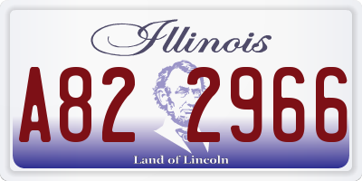 IL license plate A822966