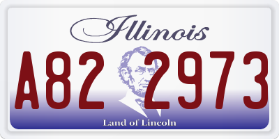 IL license plate A822973