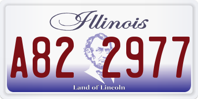 IL license plate A822977